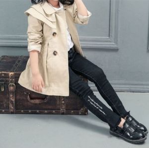 Khaki toddler Tie Waist Jacket